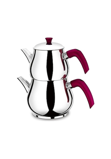 Morlife Mari Maxi Boy Çelik Çaydanlık Gümüş