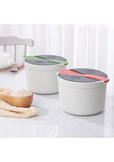 Springsun Ofis İçin 2l Kapasiteli Çift Katlı Mikrodalga Fırınlı Pilav Makinesi, Yemek Isıtıcı, Sebil Sporu Dahil Görkemeş Turuncu