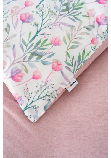 Cherie Çift Kişilik Nevresimli Pike Takımı - 7 Parça Çeyiz Seti Pembe