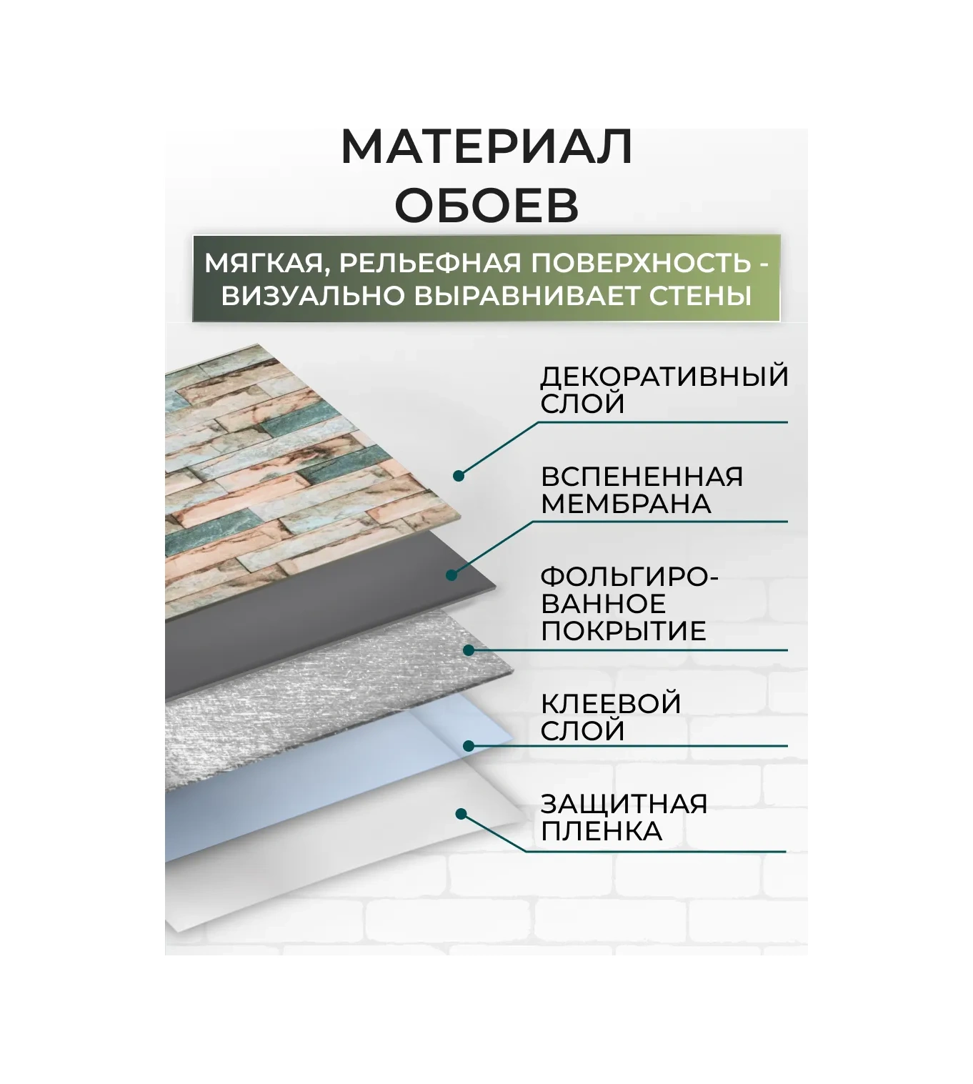 Frays Decor Kendinden Yapışkanlı Duvar Kağıtları Pvc 50x280 Cm Tuğla 306193217