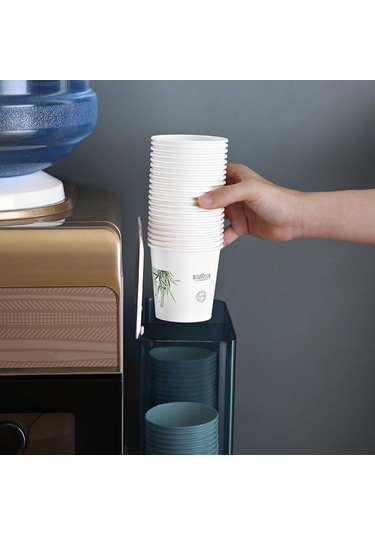 Gajeena Duvar Tipi Otomatik Bardak Alıcı - Tek Kullandım Bardak Rafı, Ev Kullanıma Uygun, Pratik Ve Dayanıklı Beyaz Model Diğer