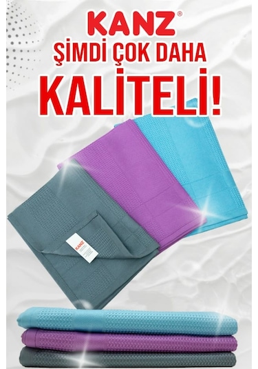 Kanz Microfiber Temizlik Bezi 3'lü 40 x 60 CM