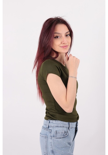 Busem S0016231 Kadın Bluz Haki