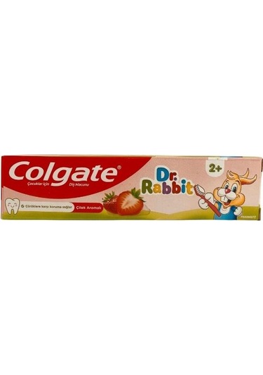 Colgate Dr. Rabbit Çocuk Diş Macunu 2+ Çilek Aromalı 50 Ml Çürük Önleyici