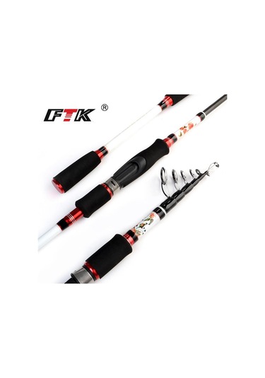 Ftk Teleskopik Olta, Ultra Hafif, Döner Ve Döküm, Karbon Fiber Olta, 1,8-3,0m, Olta Takımı Castıng-3.0m