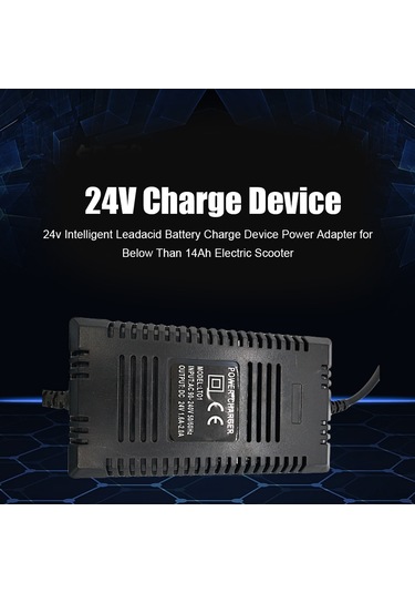 Geeksen 24v Akıllı Kurşun Asit Akü Şarj Cihazı, 14ah Altı Akü İçin, 1.8a Çıkış, Isı Dayanıklı Abs, Yeşil-kırmızı Led Gösterge