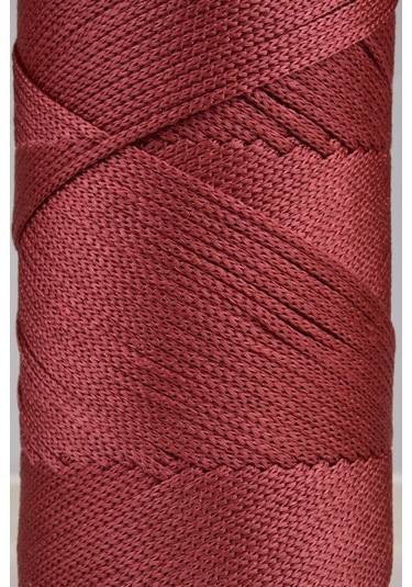 2 Mm - 200 Gr Polyester Makrome Ipi Gül Kurusu 230 M Polyester Makrome Ip Supla Ip Ve Çanta Ipliği