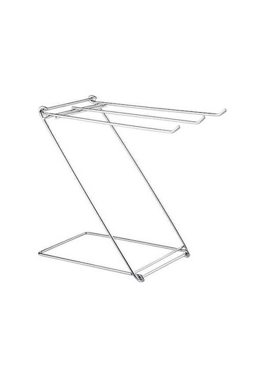 Bosphorusboutique02 Suntek Banyo Havlu Tutucu, Raf Ve Süzgeç Takımı Gümüş