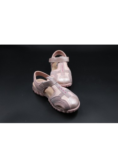 Ayakkabımood Arz Ortopedik Taban Pudra Kız Çocuk Sandalet Ayakkabı Pudra