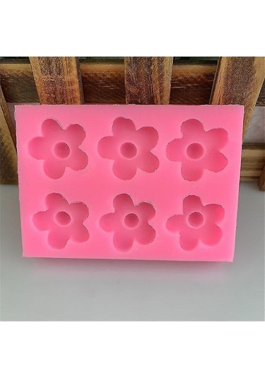 Kurabiye Kalıpları Yeni 5 Yapraklı Küçük Çiçek Şeklinde Yapışkanlı Kalıplar 2 Adet Diğer