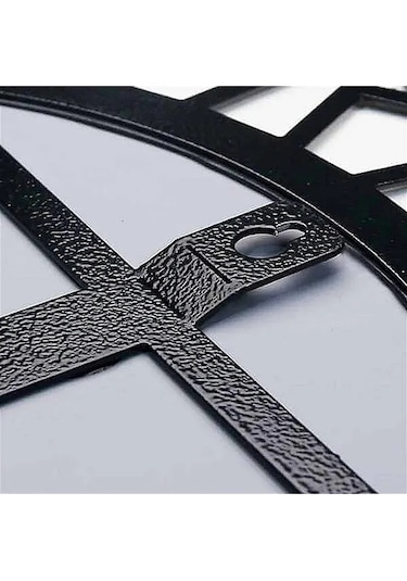 Favdecor Modern Metal Dekoratif Duvar Aynası Siyah