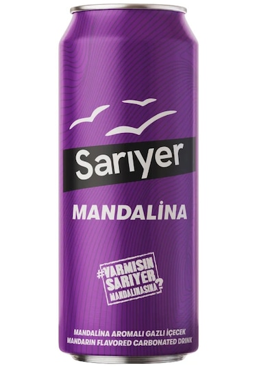 Sarıyer Mandalina Aromalı Gazoz 330 Ml X 24 Adet