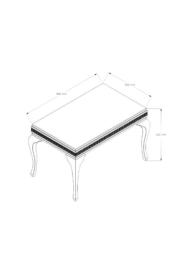 Decorotti - Perla A4-1 Gizli Bölmeli Orta Sehpa