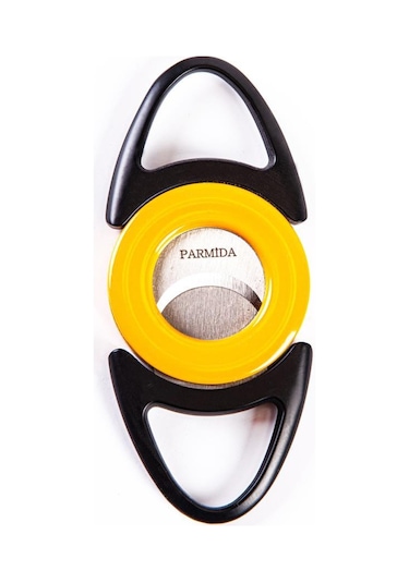 Sarı-siyah Yuvarlak Köşeli Puro Makası Kesici