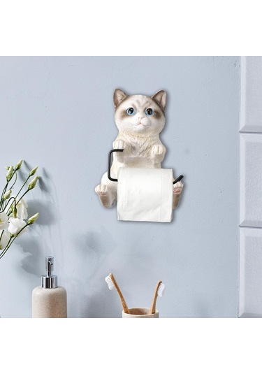 Suntek Tuvalet Kağıdı Rulosu Tutucu Komik Otel Tuvaleti Duvara Beyaz