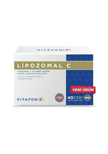 Vitafenix Lipozomal C İçeren Takviye Edici Gıda 40 Kapsül