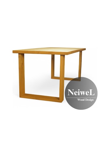 Neiwel Doer Doğal Ahşap Yemek Masası-70-120 Açık Ceviz
