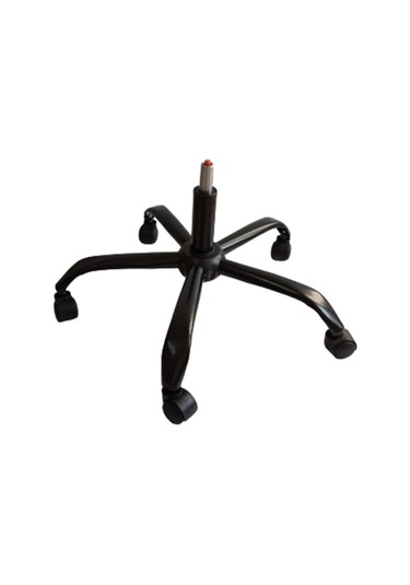 Kamusalmarket Çalışma Sandalyesi Metal Siyah Yıldız Ayak Pistonlu