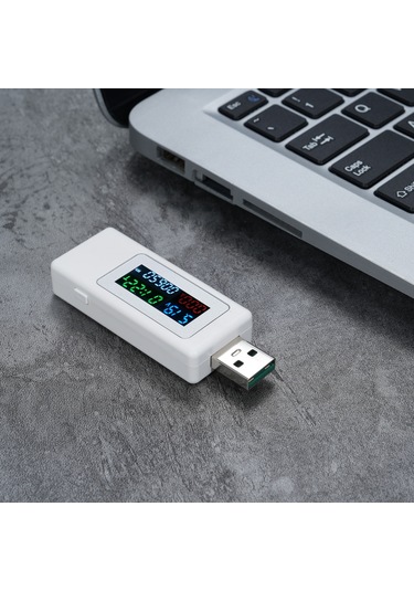 Reedark Usb Test Cihazı - Hızlı Şarj Voltaj Akım Ölçer 4-30v/6.5a Lcd Ekranlı