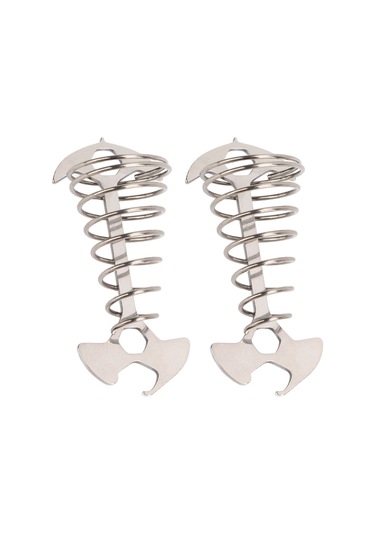 Skycity 2 Adet Çadır Gövde Bağlama Aynası, Çelik Ve Alüminyum, Çadır Sabitleyici, Rope Kanca, Çıkrık Kullanıma Uygun, Çadır Aksesuarı, Gümüş Renk Gümüş