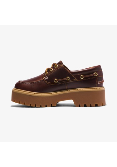 Timberland Stone Street 3 Eye Kadın Kahverengi Tekne Ayakkabısı Tb0a2qdmd571 Kahverengi
