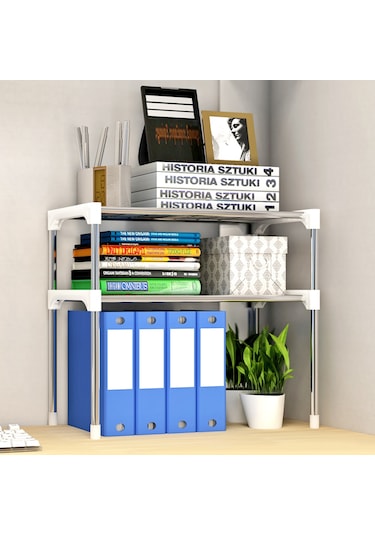 2 Katlı Çok Fonksiyonlu Mutfak Depolama Rafı Mikrodalga Fırın Raf Ünitesi