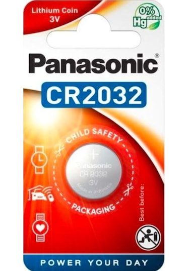 Panasonic CR2032 3V Lityum Blister Düğme Pil