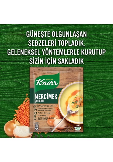 Knorr Süzme Mercimek Çorbası 10 x 76 G