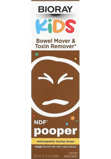 Bioray , Kids, Ndf Pooper, Mango , 2 Fl Oz 59 Ml 2 Fl Oz