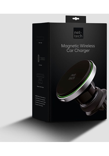 Nettech Ant-chc18 Araç İçi Manyetik Etkili Telefon Tutucu Siyah