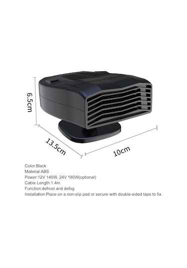 Lemestar 24v Araç Isıtıcı, Soğuk-ısı Akışı, Kar/tutkal/toz Temizleyici, 360 Dönebilen Otomobil Elektrikli Heater