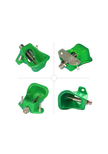 Leezsing Domuz Ve Kuzu İçme Kasesi - Plastik Otomatik Su İçirici - Paslanmaz Çelik Aksesuarlar İle Yeşil