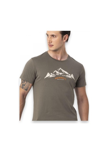 Merrell Taurus M Kısa Kollu Haki Erkek T-Shirt Haki