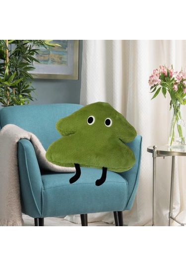 Suntek Yılbaşı Ağacı Yastık Karikatür Hediyesi Yeşil Yeşil