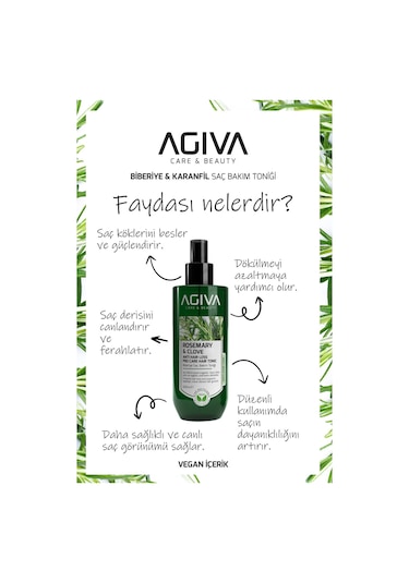 Agiva  Biberiye&Karanfil Saç Bakım Yağı Seti