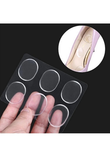 6 Adet Silikon Jel Ayakkabı Vurma Önleyici Topuk Vurma Önleyici P