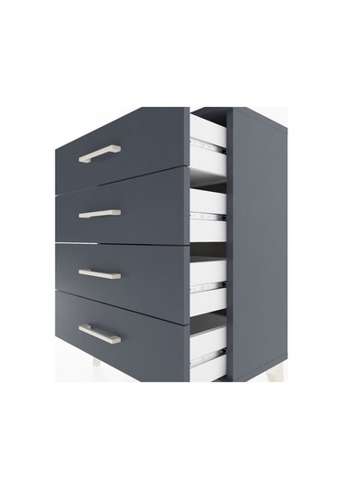 Arges Komodin 2 Raflı 60x30x80 Antrasit-antrasit Antrasit