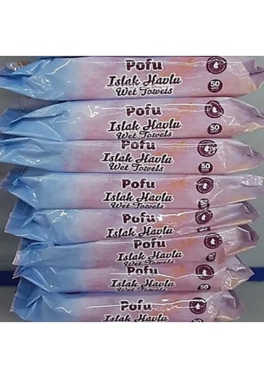 Pofu Islak Havlu Mendil 50 Li 8 Adet