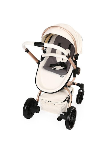 Yoyko Spin 360 Derece Dönebilen Bebek Arabası Beyaz Rose Kasa
