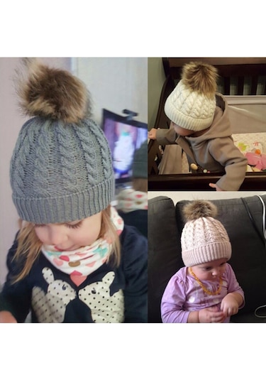 Geeksen Kışlık Şeffaf Akrilik Örgü Şapka - Pamuk Yumuşak, Isı Saklama Özelliği, Büyük Boy, Bordo Rengi Burgendi