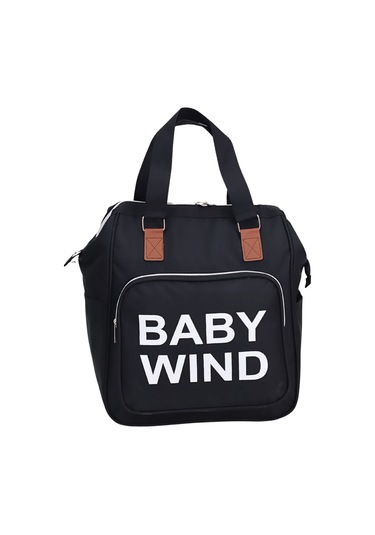 Termal Bölmeli Anne Bebek Bakım Çantası Omuz Askılı Bebek Arabası Uyumlu Geniş Hacimli Omuz Çantası Siyah