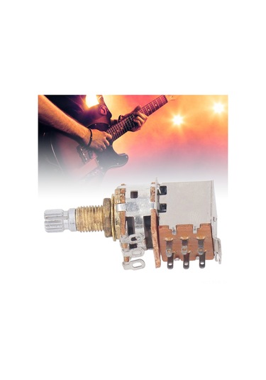 Hfambition Gitar/bas İçin 500k Ohm Lineer Konik Potansiyometre, Push-pull Anahtarlı Hacim Ve Ton Kontrolü