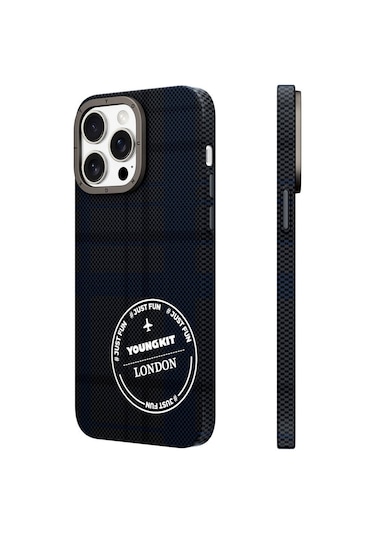 Iphone Uyumlu 14 Pro Max Kılıf Ekose Desenli