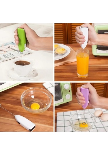 Ulzyvf Yumurta Taşınabilir Süt Süt Siyah Siyah Pişirme Mutfak Mini Köpürtücü Kahve Gadget Ev Elektrikli El Çırpıcı Çay Blender Th Siyah