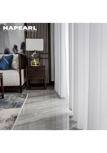 Gri 1 Adet Napearl Tül Şeffaf Düz Renk Perde Oturma Odası Için Yumuşak Modern Pencere Tül Perde W100cm X L260cm