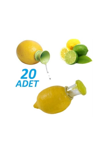 20 Adet Pratik Limon Sıkacağı - Limon Portakal Narenciye Sıkma