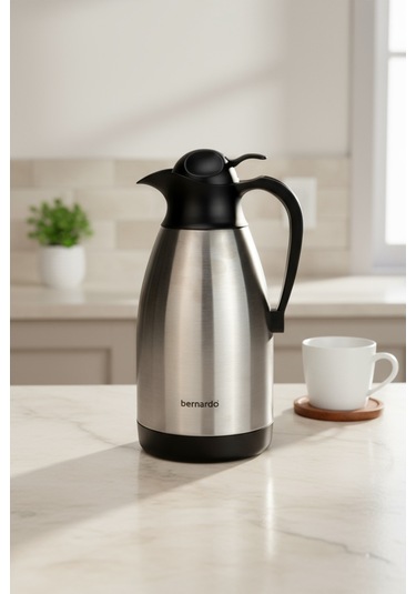 Bernardo Grandio Çelik Termos Inox 2 Litre Gümüş - Gri