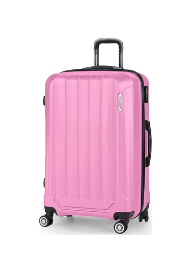Polo&sky Spring Model Pembe Renk Orta Boy Valiz Bavul Pembe