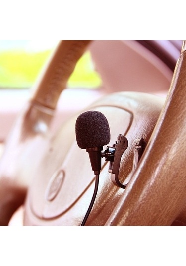 Ankatek Zj025mr Yapıştırılabilir Yaka Mikrofonu Ses Mono Mikrofon Klipsli 3.5mm Jak Bluetooth Araba Gps Etkin Dvd Harici - 1