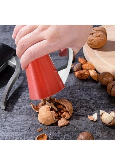 Fındık Kıracağı Klips Aleti Ceviz Açacağı Pense Ceviz Açmak İçin Alet Fındık Klipsi Fındık Maşası Kabuk Soyucu Taşınabilir Mutfak Aksesuarları Kırmızı